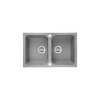 LAVEO Celia 80 Kétmedencés Gránit Mosogató - Szürke