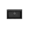 LAVEO TAU 8 Gránit mosogató: egymedencés, fekete