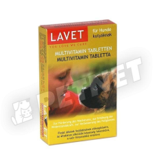 Lavet Multivitamin tabletta kutyáknak 50db vitamin, táplálékkiegészítő kutyáknak