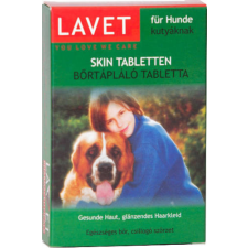 Lavet Skin Tabletten - Vitamin készítmény (bőrtápláló) kutyák részére 50g/50db tbl. vitamin, táplálékkiegészítő kutyáknak