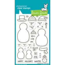 Lawn Fawn Frosty Family Szilikonbélyegző LF3504 Clear Stamps (1 csomag) bélyegző