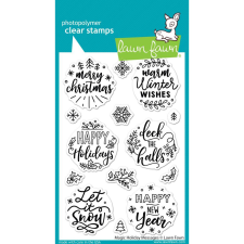 Lawn Fawn Szilikonbélyegző LF2676, Magic Holiday Messages / Lawn Fawn Clear Stamps (1 csomag) bélyegző