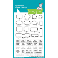 Lawn Fawn Szilikonbélyegző LF3359 - all the speech bubbles - Clear Stamps (1 csomag) bélyegző