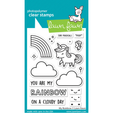 Lawn Fawn Szilikonbélyegző LF3362 - my rainbow - Clear Stamps (1 csomag) bélyegző