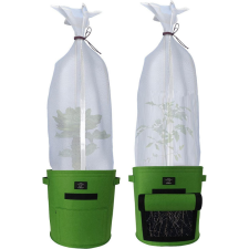  Laxllent Textil virágcserép 2 nagy zöld + növényvédő háló kerti tárolás