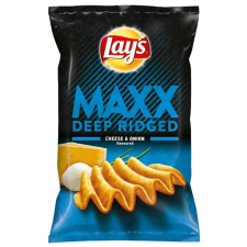 Lay&#039;s Maxx bordázott sajtos &amp; újhagymás chips - 65g előétel és snack