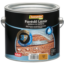 Lazurán LAZURÁN AQUA 3IN1 FAVÉDŐ LAZÚR ÉSZAKI TÖLGY 2,5L favédőszer és lazúr