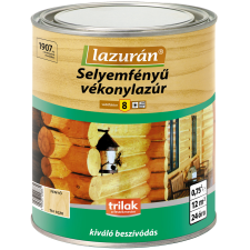 Lazurán LAZURÁN SELYEMFÉNYŰ VÉKONYLAZÚR 0,75L DIÓ akrilfesték
