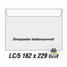  LC5 (162 x 229 mm) öntapadós, bélésnyomott boríték boríték