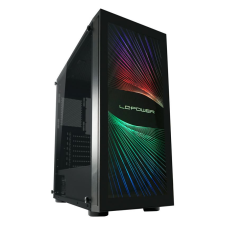 LC POWER 800B Interlayer X Gaming case Window Black számítógép ház