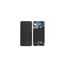LCD Partner Samsung Galaxy A50 SM-A505FN LCD kijelző + érintő +keret fekete - eredeti mobiltelefon, tablet alkatrész