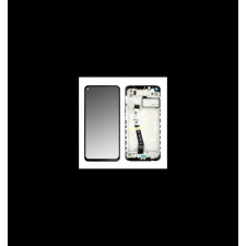 LCD Partner Xiaomi Redmi Note 9 LCD kijelző + érintő +keret szürke - eredeti mobiltelefon, tablet alkatrész