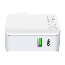 LDNIO A4403C USB-A / USB-C Hálózati töltő + Lightning kábel - Fehér (20W) mobiltelefon kellék