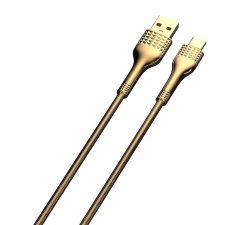LDNIO LS651 USB-A apa - USB-C apa 2.0 Adat és töltőkábel - Arany (1m) kábel és adapter