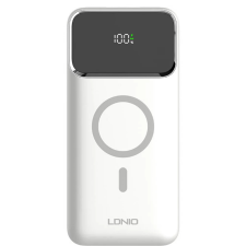 LDNIO PQ12 Vezeték nélküli Power Bank 10000mAh 15W fehér power bank