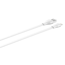 LDNIO USB Lightning kábel LDNIO LS550, 2.4A, 0.2m (fehér) kábel és adapter