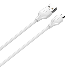 LDNIO USB to Micro USB cable LDNIO LS542, 2.1A, 2m (white) kábel és adapter
