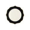 LE COQ Porcelaine LE COQ »Ionica« Lapos tányér, ø: 200 mm, elefántcsont, fekete, arany szél