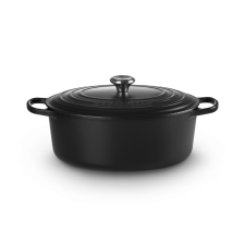 Le Creuset Signature 33cm Öntöttvas főzőedény - Fekete edény