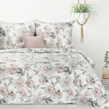  Lea04 elegáns ágyneműhuzat festett hatású virágokkal 140x200 cm - 70x90 cm 1db lakástextília