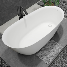  LEA matt fehér szabadonálló kád kád, zuhanykabin