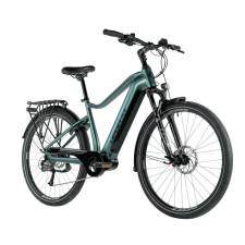 Leader Fox DENVER férfi elektromos kerékpár 28&quot;/ 22,5&quot; kék-zöld elektromos kerékpár