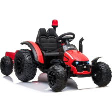 LEAN CARS Akkumulátoros Vontató Pótkocsival HZB-200 Piros (7308) elektromos járgány