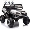 LEAN CARS Mercedes Unimog S 5623 12 V Elektromos Kisautó - 4 db 35 W Motorral, Szülői Távirányítóval, Nyitható Ajtókkal, EVA Kerekekkel, Fehér (5623)