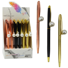 lean Fém golyóstoll automata gyöngykék tinta 1,0 mm toll