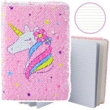 lean Jegyzetfüzet, vonalas, flitterekkel, kétszínű unikornis, A5, 80 lap– 21661 (21661) füzet
