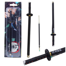 lean Katana Sword Anime golyóstoll fém fekete tintával cserélhető utántöltő fekete toll