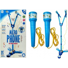 Lean Sport Mikrofonok Karaoke Készlet Gyerekeknek Kék Elemes Állvány (6607) készségfejlesztő