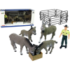 Lean Sport Négy Szamár Farmer Figurakészlet - Szürke (9908)