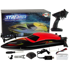 Lean Toys 15355 Távirányítós motorcsónak R/C 2.4GHz, piros távirányítós modell
