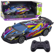 Lean Toys 23052 RC autó 1:22, megvilágított karosszéria, lila távirányítós modell
