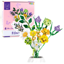 Lean Toys 23710 Építőkészlet, színes virágok, 925 db építkezés