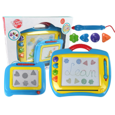 Lean Toys 2 db-os mágneses asztal, kék és sárga bélyegekkel kreatív és készségfejlesztő