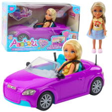 Lean Toys Ankiki Mini baba autó kabrió lila készlet baba