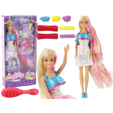 Lean Toys Anlily Dolls hosszú szőke haj frizurák formázás baba