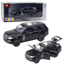 Lean Toys Auto Range Car Range Rover Fekete Hangeffektusok Fekete autópálya és játékautó