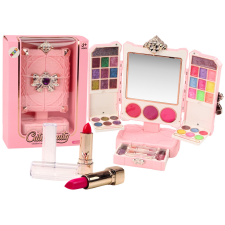 Lean Toys Beauty Set Tükör Állítható Rózsaszín állványon szépségszalon