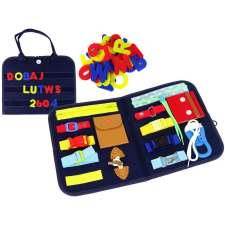 Lean Toys Case Érzékszervi manipulációs tábla kisgyermek számára készségfejlesztő