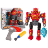 Lean Toys Csavarozó Robotfegyver Fúró Csavarhúzó Fényhang Piros