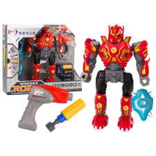 Lean Toys Csavarozó Robotfegyver Fúró Csavarhúzó Fényhang Piros barkácsolás, építés