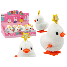 Lean Toys Csirke Fehér Tyúk Csillag Fehér óramű Ugrás játékfigura