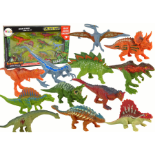 Lean Toys Dinoszaurusz figurák készlete 12 darab színes játékfigura