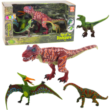 Lean Toys Dinoszaurusz figurák készlete Mozgatható lábak Száj 4db játékfigura