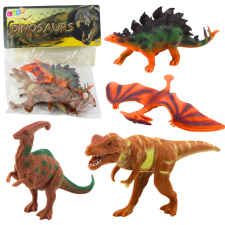 Lean Toys Dinoszaurusz figurák készlete T-Rex Pteranodon Stegosaurus Parasaurolophus 4db játékfigura
