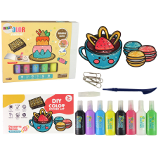 Lean Toys DIY cukorka ablakmatricák 8 színű csillogó kreatív és készségfejlesztő