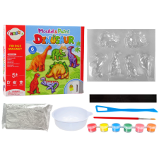 Lean Toys DIY festőkészlet dinoszauruszok gipsz mágnesek kreatív és készségfejlesztő